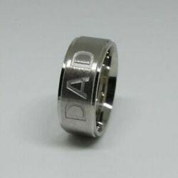 DAD Stainless Steel Ring sz 7 Father Men's Men Father's Day Gift Jewelry