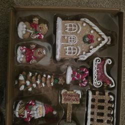 Ceramic Gingerbread Ornaments 