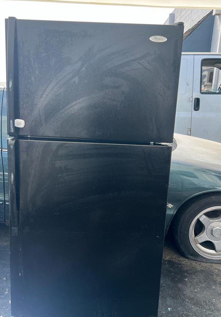 Whirlpool Top Mount Black Fridge