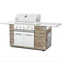 Spire 5 Burner Built-In Propane Gas Stone Island Grill