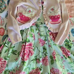Gymboree Spring Dress With Sweater 