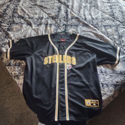 Baseball Style Steelers Jersey