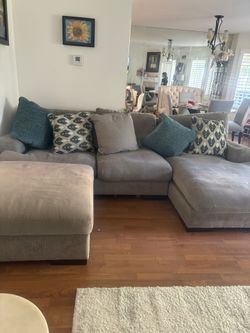 Couch with ottoman