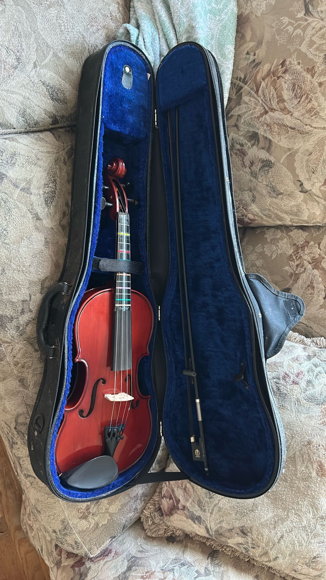 Violin With Case And Bow