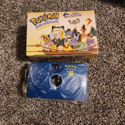 Vintage 1999 Pokemon Pocket Film Camera Cam w/ Wrist Strap Cap N Crunch Promo