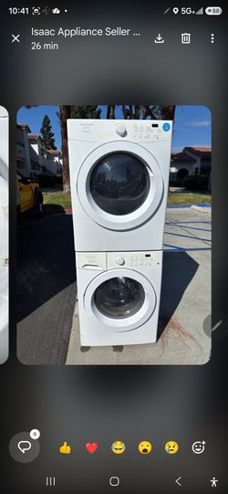 Washer and Dryer (Electric ) Side by Side or Stackable! Great working Condition! LG! Extra Large Capacity! Front Loader! Fully Works, Delivery Availab