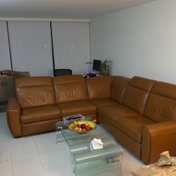 Premium German Genuine Leather Couch