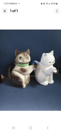 Vintage Japanese Kitten Tea Pots