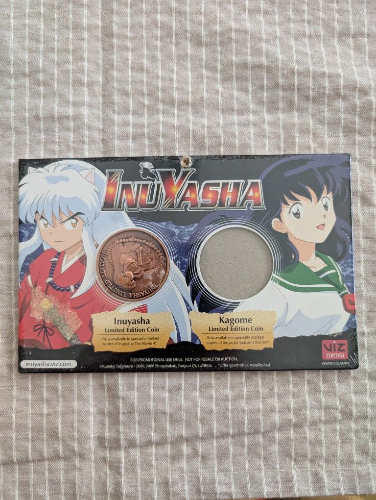 Inuyasha Limited Edition Coin *Unopened*