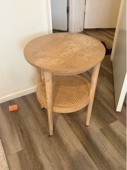 light wood side table
