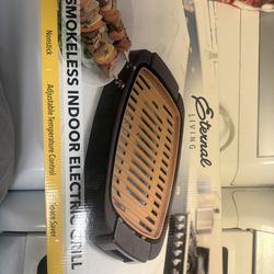Eternal Living Smokeless Indoor Electric Grill  Nonstick  