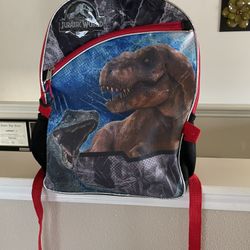 Jurassic World Kids School Backpack Travel Bag Adjustable Straps 2 Pockets