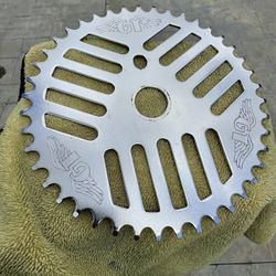 Gt bmx pro performer 43T chrome Cheesegrater sprocket