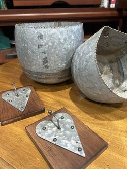 Galvanized Home Decor And organizers Coat Hooks