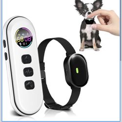 Ultra-Small Dog Shock Collar with Remote, Ultra-Light & Thin Dog Training Collar, Tailored for Small Dogs 5-30lbs & Medium Dogs, 198-Level Precise Con