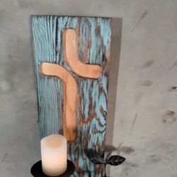 Metal And Wood Cross
