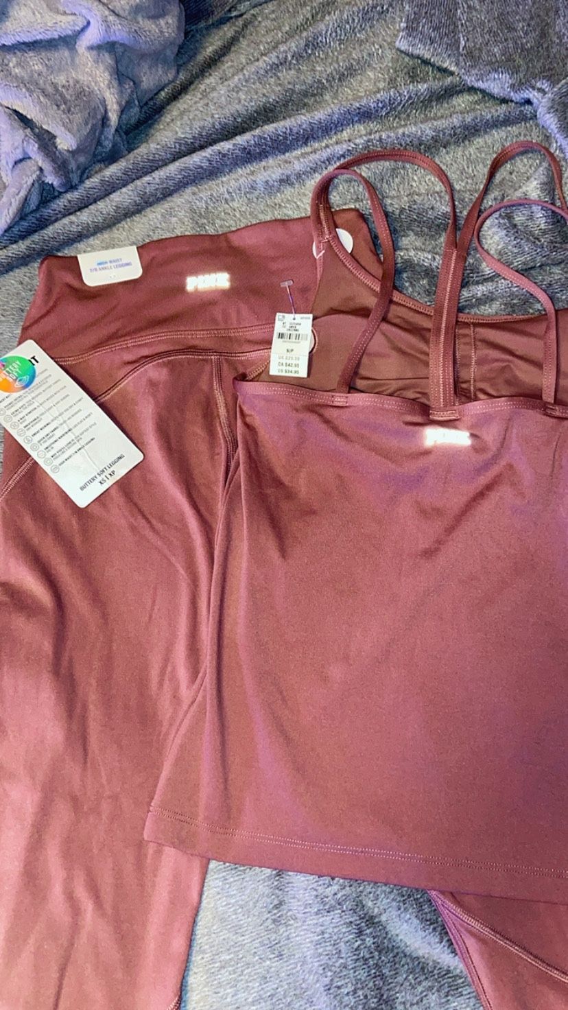Pink Victoria Secret Work Out Fit Size Small
