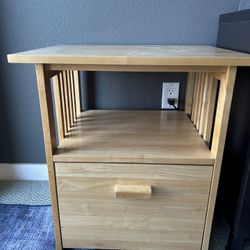 Bedside Table with Filing Drawer