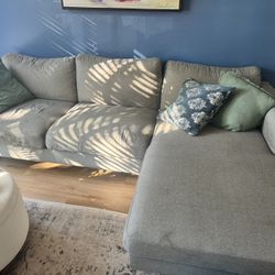 Two-piece sectional sofa