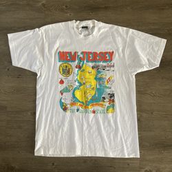 Vintage 1990 New Jersey The garden state T shirt Size 2XL