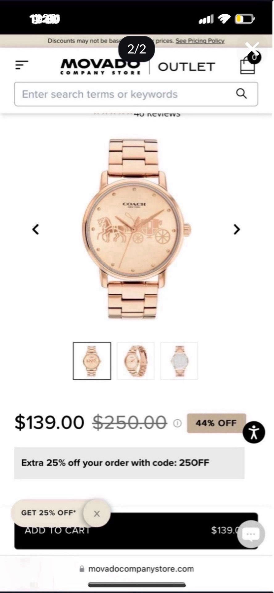 Coach watch
