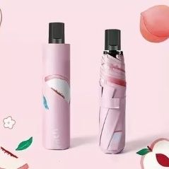 Pretty Mini Size Peaches Print Umbrella 