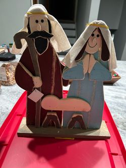 Cute wooden nativity