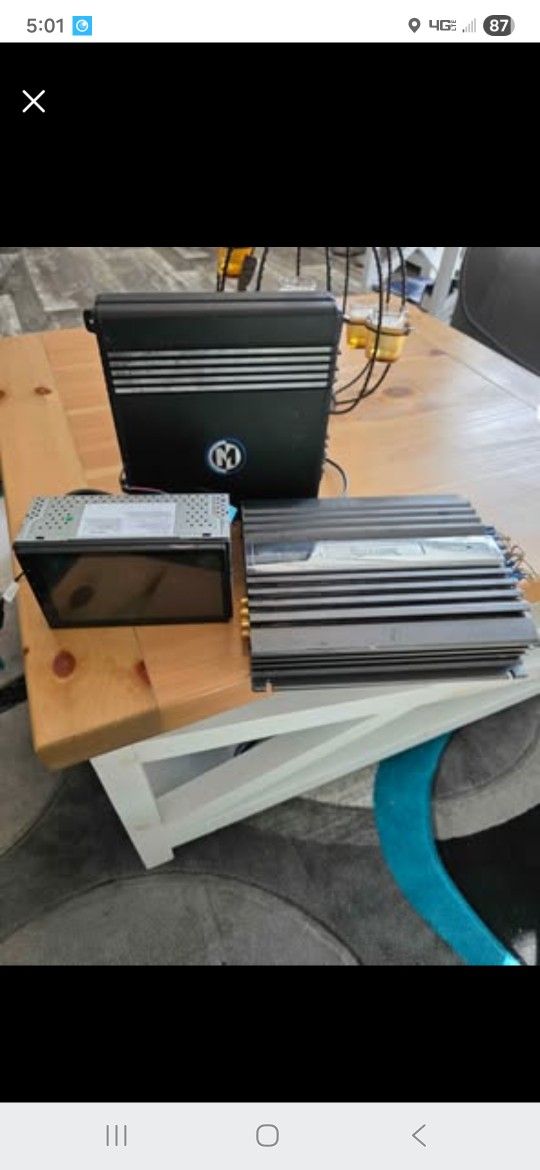 Kenwood DMX4707S 6.8 Inch Multimedia Touchscreen Monitor w/ Receiver Sirius XM) 2 amps