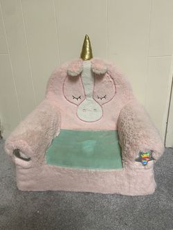 Kids Plush Unicorn Chair
