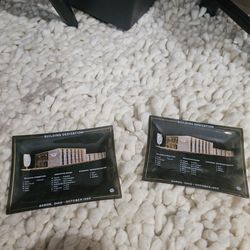 1965 Commemorative Glass Dedication Trays/Ashtrays from Akron, Ohio
