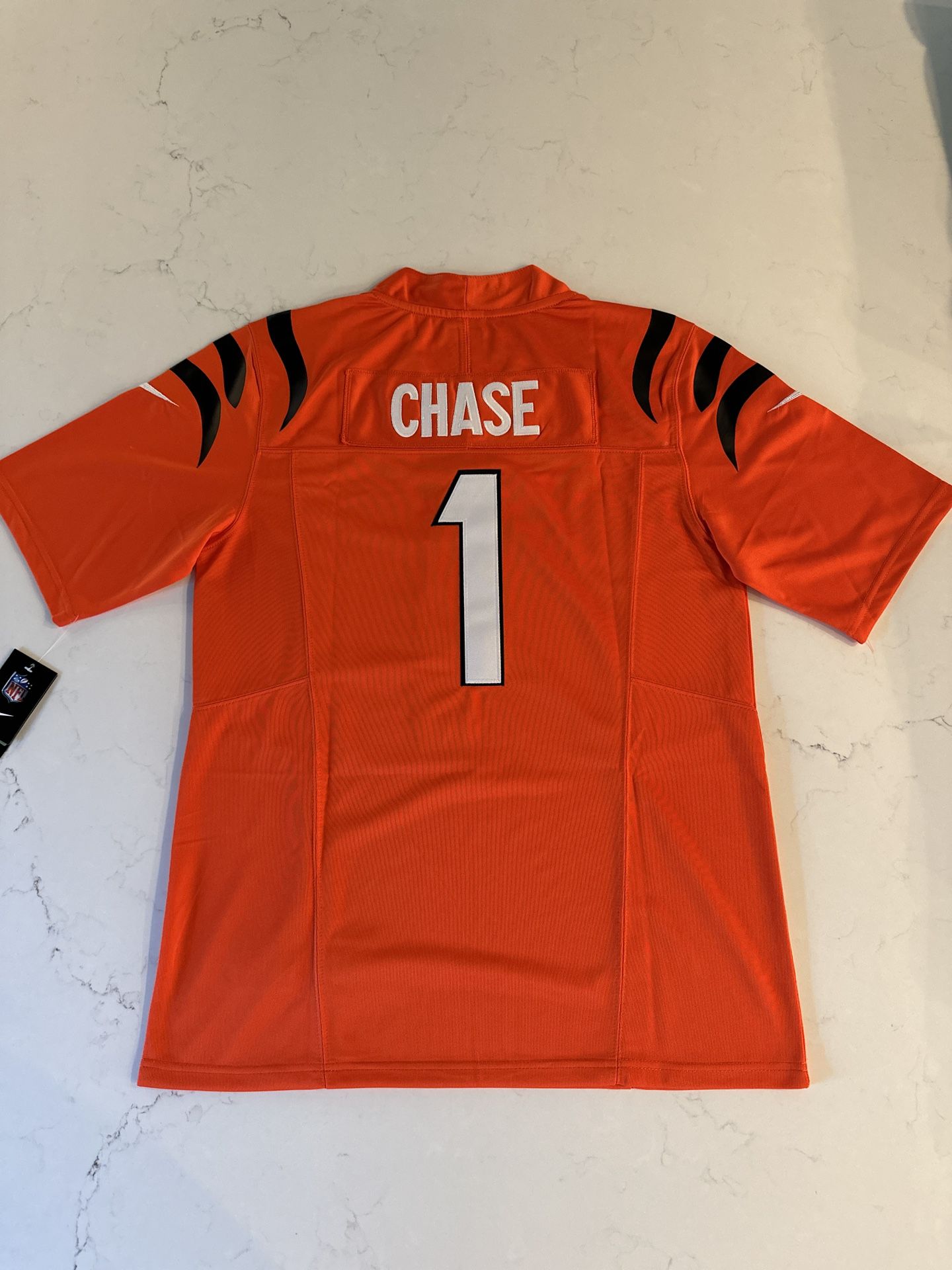 Jamar Chase Cincinnati Bengals Orange Jersey New