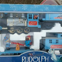 Memory Lane Rudolph Train Set And Bumble And Friends