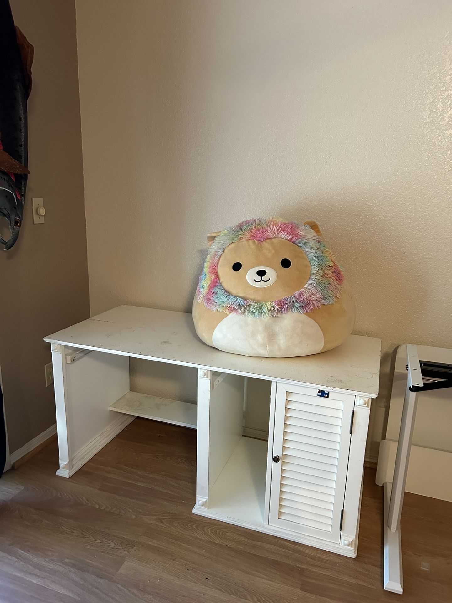 Giant Lion Squishmallow Plush 16" Leonard The Rainbow Mane Lion