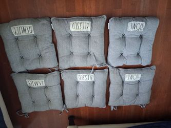 Seat cushions for kitchen chairs set of 6