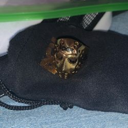 Dgk Hockey Mask Gold Ring 