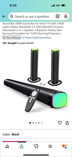 Detachable Sound Bar