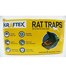 KRAFTEX RAT TRAPS PACK OF 6