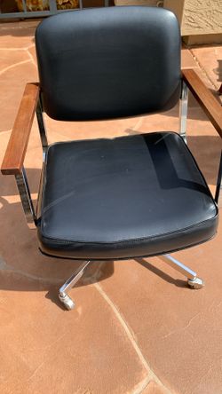 Hon Comp Office Chair Adjustable Chrome, Leather ,wood