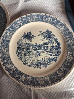 12 in vintage ceramic plate
