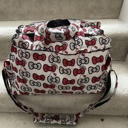 Ju Ju Be for HELLO KITTY Peek-A-Bow Diaper Bag Jujube