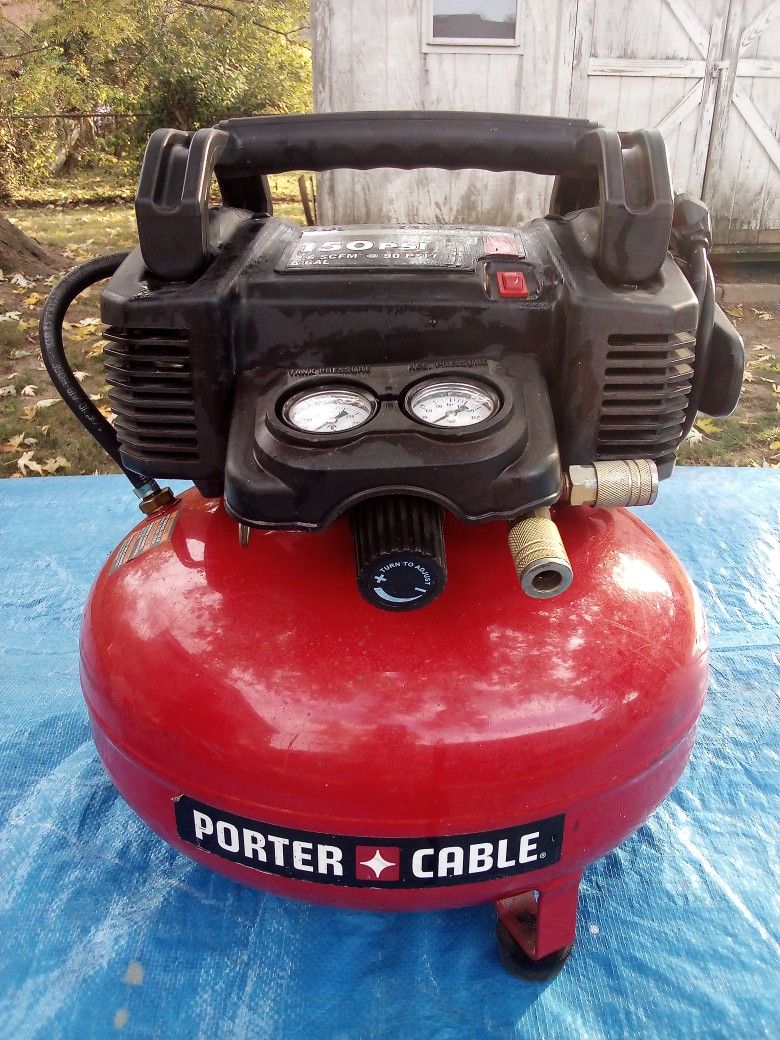 Porter And Cable 6 Gallon 150 PSI Pancake Style Air Compressor