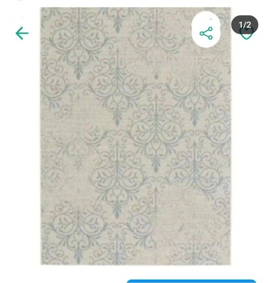 🍊🍊R62#20 $70 CapelEIsinore Heirloom Blue 5 ft. x 8 ft. Area Rug