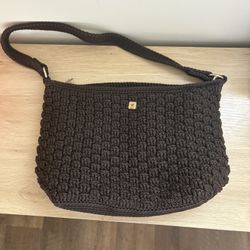 Lina Knit Crotchet Shoulder Bag