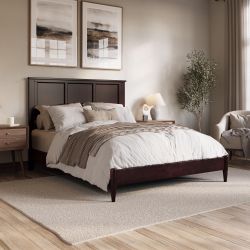 Solid Wood Queen Platform Bed frame 