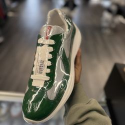 Prada Americas Cup Patent Green 