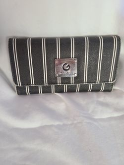 Guess Los Angeles striped wallet