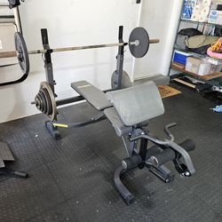 Home Gym 2inch Weights 7ft Straight Bar
