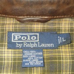 Polo Ralph Lauren Brown Leather Jacket 