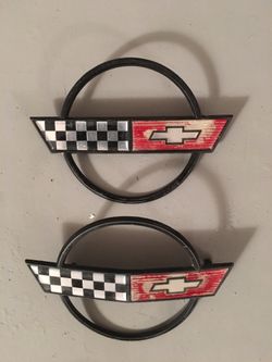 Corvette emblems front and rear set