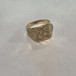 10k Gold Nugget Ring 